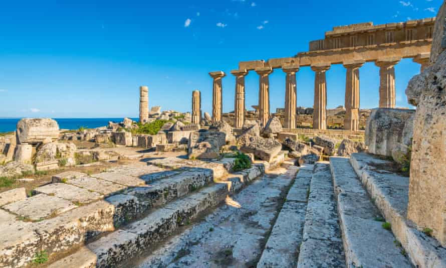 Greek ruins in Selinunte.