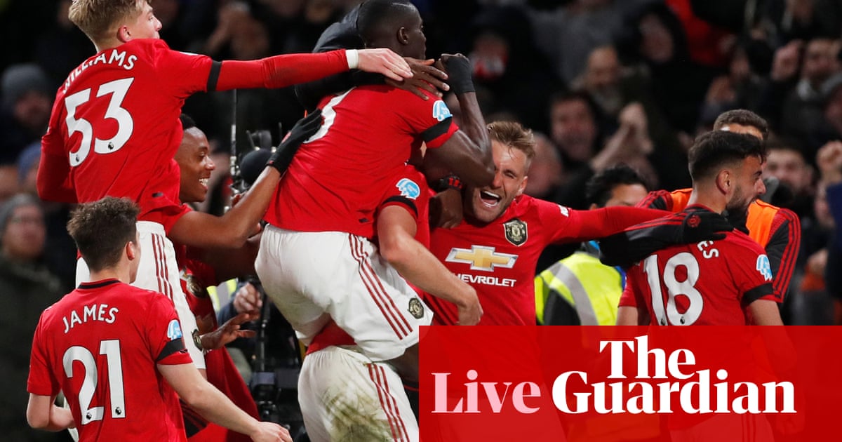 Chelsea 0 2 Manchester United Premier League As It Happened Football The Guardian