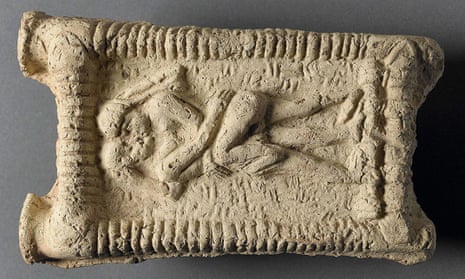 clay model showing an erotic scene