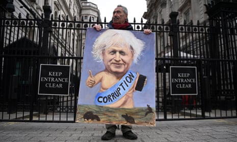 Satirist Kaya Mar with his depiction of Boris Johnson