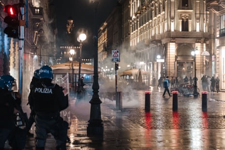 Police officers in Piazza del Duomo in Milan, Italy, on 18 October 2026.