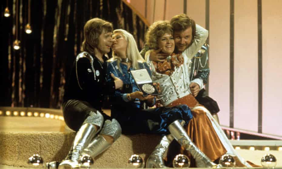 ‘We live in an era when the song fuels everything’ ... Abba winning the Eurovision Song Contest in 1974.