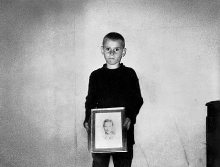 Freddy Childers … ‘Self-portrait with the picture of my biggest brother, Everett, who killed himself when he came back from Vietnam.’