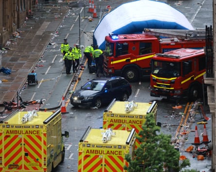 Emergency services at the scene