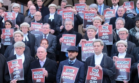 Protestors against legal aid cuts, Birmingham 2014