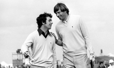 File photo dated 19/09/73 of Peter Oosterhuis (right). Former Ryder Cup player and much-loved television commentator Peter Oosterhuis has died at the age of 75, the PGA Tour has announced. Issue date: Thursday May 2, 2024. PA Photo. See PA story GOLF Oosterhuis. Photo credit should read: PA/PA Wire