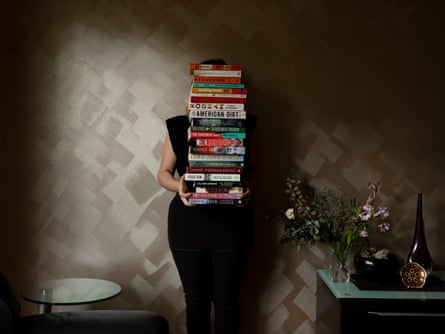 Rachel Krasky with some of her books.
