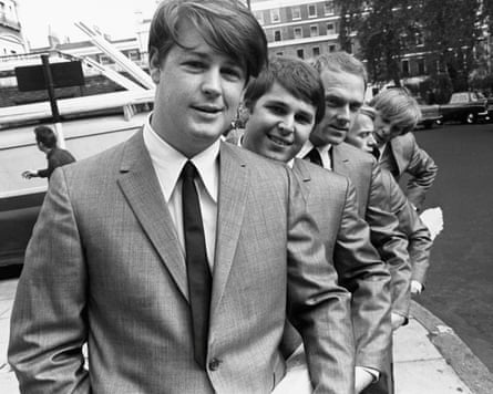 The Beach Boys wearing matching suits