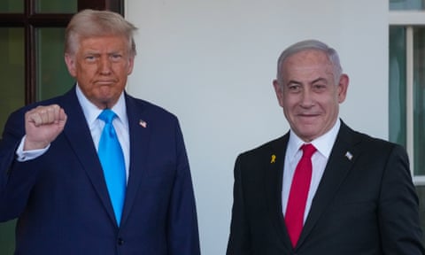 Donald Trump y Benjamin Netanyahu en la Casa Blanca, el 4 de febrero de 2025.