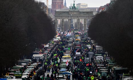 Tractors in Berlin protest