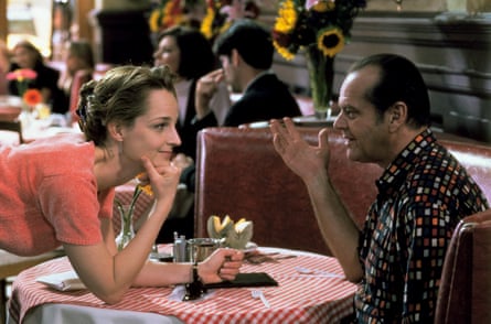 ‘Dream come true’ … Hunt and Jack Nicholson in As Good As It Gets.