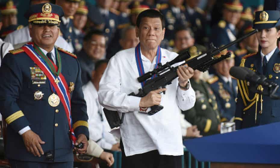 Philippine president Rodrigo Duterte, who used Facebook to assist his rise to power