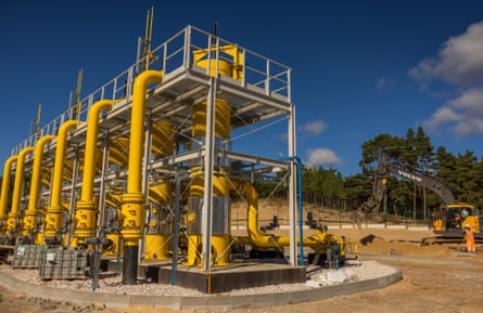 An onshore section of the Kolnik-Gdańsk gas pipeline.