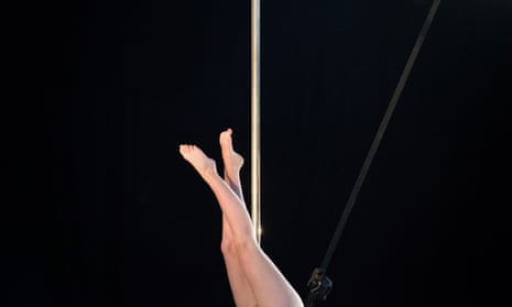 Astrid Piepers of the Netherlands performing in the juniors final during the World Pole Sports Championships.