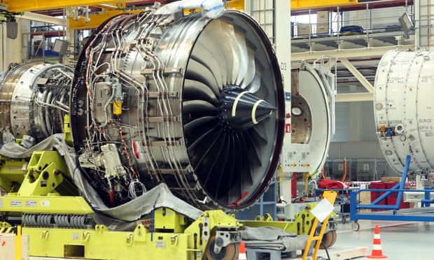 The Rolls-Royce Trent XWB airplane engine