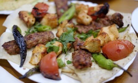 Mangal 1’s charcoal grilled chicken shish and lamb kofte.