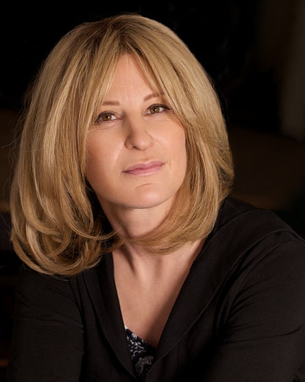 Decca Aitkenhead wearing her hair replacement system