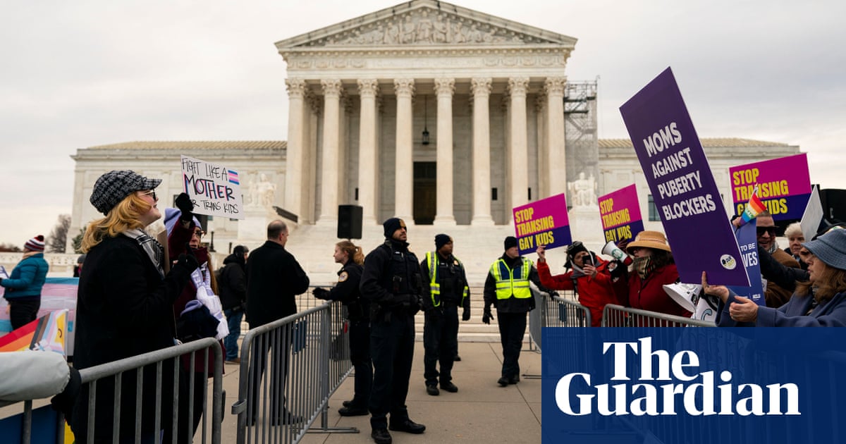 Protesters rally as supreme court considers gender-affirming care: 'This is about human beings'