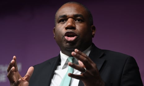 David Lammy giving a speech