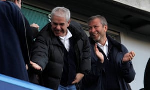 Russia-Ukraine war latest: Moscow says warship still afloat despite explosion; west says Ukraine claim of strike ‘credible’ – live | World news 6 Chelsea owner Roman Abramovich (R) and director Eugene Tenenbaum (L)