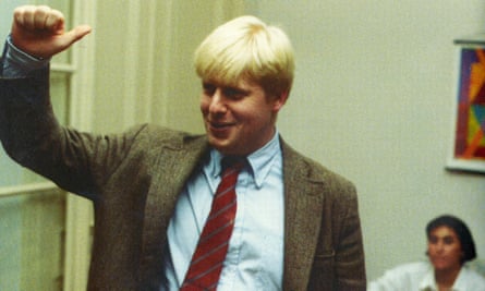 Boris Johnson at a house party in Brussels in about 1990