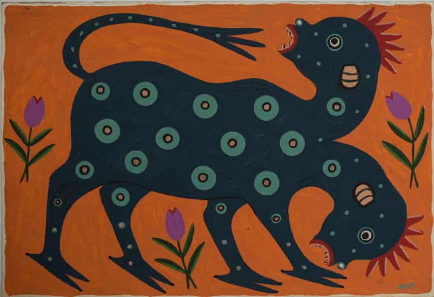 ‘A murderous intruder in Eden’ … another of Prymachenko’s grotesque creatures.