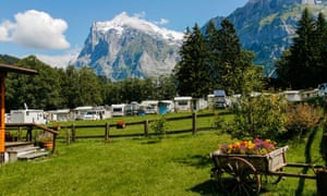 Camping Eigernordwand Grindelwald, Switzerland.