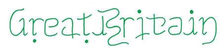 Great Britain ambigram