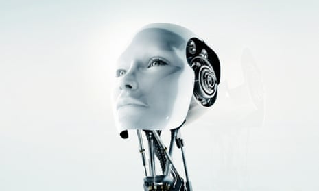A conceptual futuristic female robot. Toyota is investing $1bn in artificial intelligence and robotics in Silicon Valley.