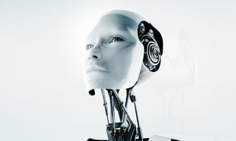 conceptual futuristic female robot