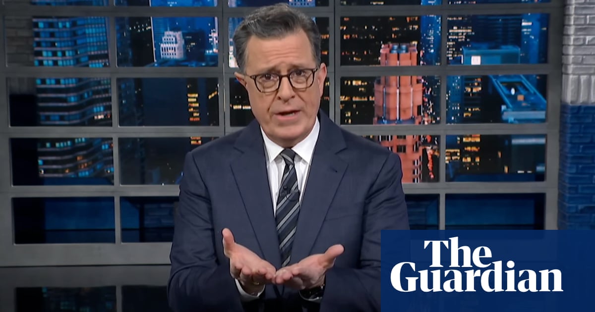 Stephen Colbert sobre los amigos tecnológicos de Trump: ‘los chicos de los que Biden nos advirtió’ | Resumen de la televisión nocturna Stephen Colbert sobre los amigos tecnológicos de Trump: ‘los chicos de los que Biden nos advirtió’ | Resumen de la televisión nocturna