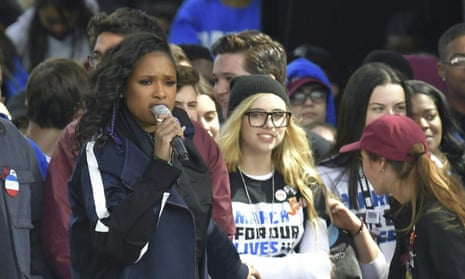 Actress Jennifer Hudson performs during the March for Our Lives Rally in Washington, DC