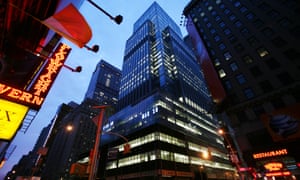 Lehman Brothers headquarters in New York’s Times Square, 2008.