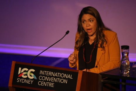 Senator Jacinta Price speaks at the CPAC conservative political conference in Sydney