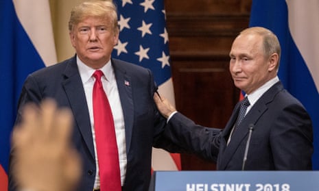 Trump and Putin at a press conference in Helsinki