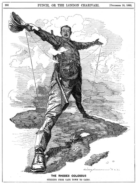 The Rhodes Colossus Punch cartoon of 1892 by Edward Linley Sambourne
