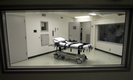 The lethal injection chamber at the Holman correctional facility in Atmore, Alabama.