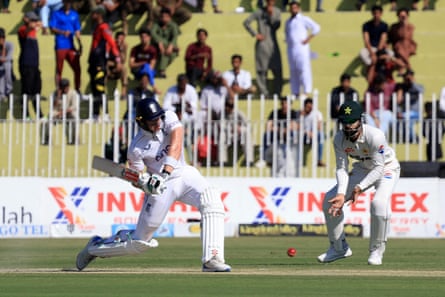 England’s Jamie Smith on the attack on day one