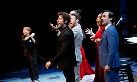 The cast of Falsettos perform during the Center Theatre Group’s 2019 gala.