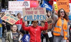 Protesters in Bristol last month campaigning against cuts to education.