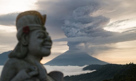 Mount Agung erupts, spewing magma and ash hundreds of metres into the air on the island of Bali.