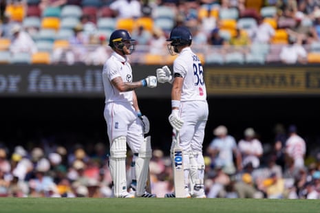 England’s Ben Stokes (left) and Will Jacks (right) fist bump on the pitch