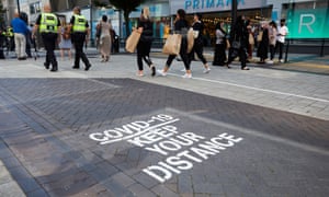 Shoppers at the Bullring shopping centre in Birmingham.