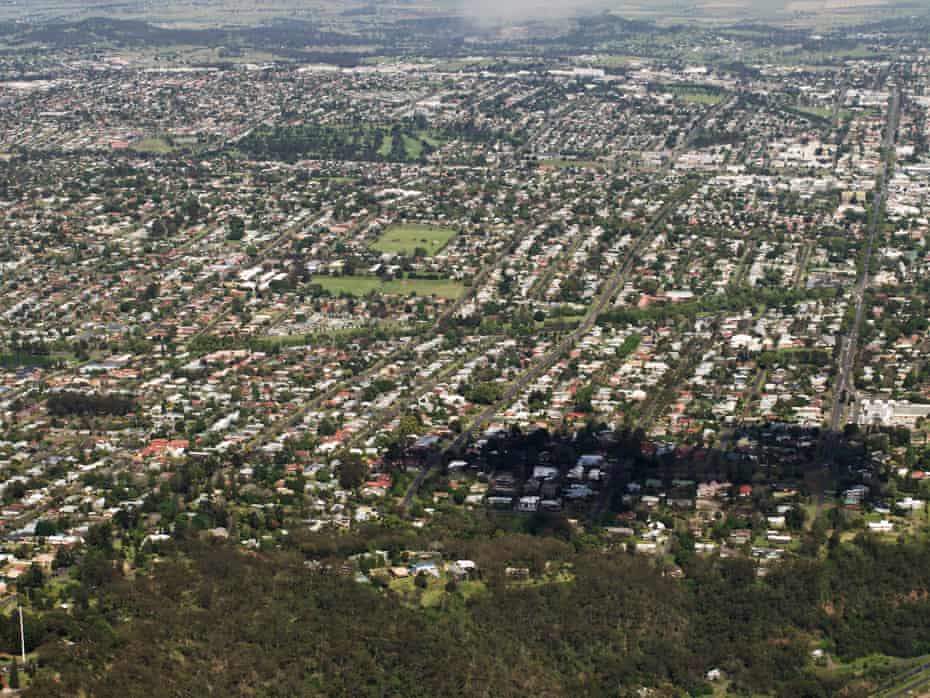 Aerial view of Toowoomba.