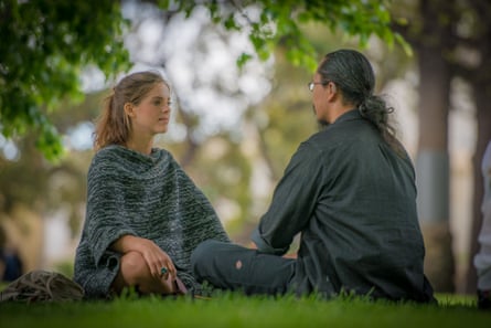 Scenes from The Human Connection’s monthly eye-gazing event at Fitzroy Gardens in Melbourne in January 2017