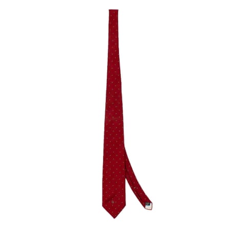 Vintage red Dior tie