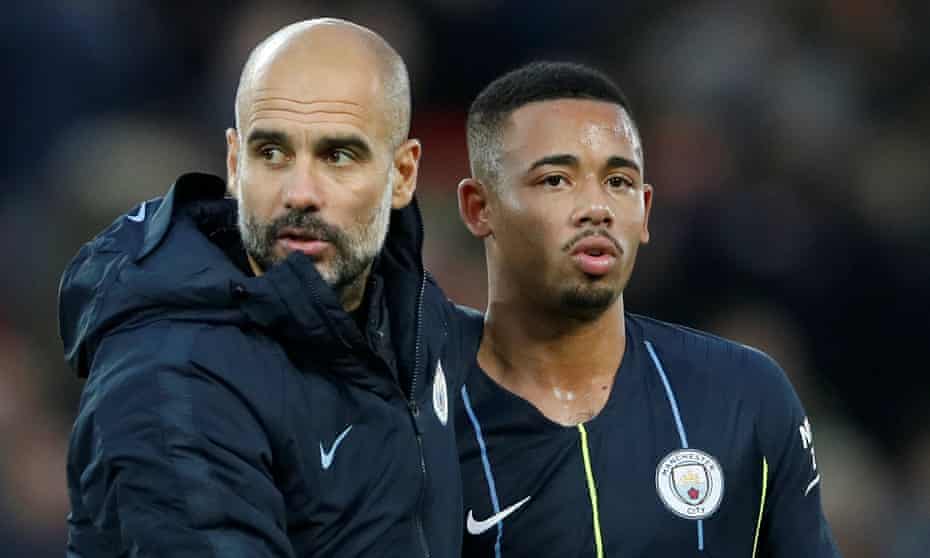 Gabriel Jesus unhappy he was not allowed to take Manchester City penalty |  Manchester City | The Guardian
