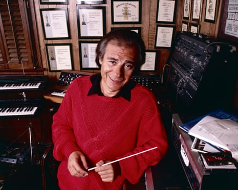 Portrait Of Lalo Schifrin<br>Portrait of Argentine composer Lalo Schifrin as he poses at home, Los Angeles, California, circa 1989. (Photo by Bob Riha, Jr./Getty Images)