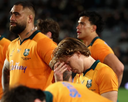 Tate McDermott and the Wallabies feel the pain of a 50-19 defeat to the All Blacks at Eden Park