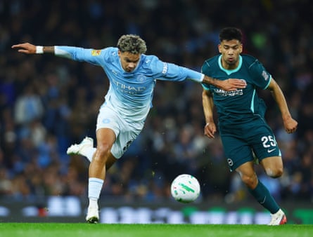 Nico OâÂÂReilly in action for Manchester City